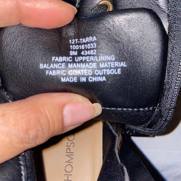 New W/O Box 12 Thompson Black Boots Size 9M - Picture 4 of 5